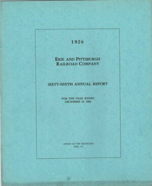 1926-Erie-and-Pittsburgh-Railroad-Company-69th-Annual-report-FREE-SHIP-163331427830