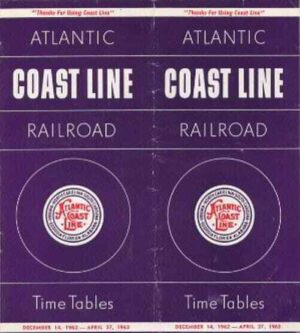 Atlantic-Coast-Line-1962-Passenger-Timetable-FREE-SHIP-162692873190