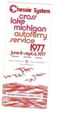 Chessie System, Lake Michigan Auto Ferry Service, Car Ferry, 1977