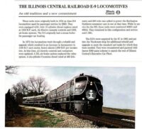 Illinois Central Photos & Info Business Office Car Train EMD E-9