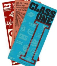 Three pamphlets Listing Class One Railroads in the United States (AAR)