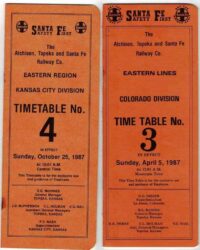 Santa Fe Colorado / Kansas City Div'ns, 2 Employee Timetables