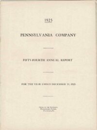 1925 Pennsylvania Company 54th Annual Report