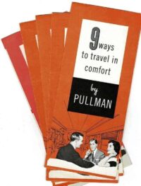 5 Pullman Brochures, "9 Ways to Travel in comfort" 1956 & 1968