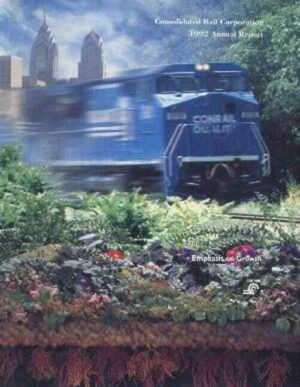 Conrail-Consolidated-Rail-Corporation-1992-Annual-Report-FREE-SHIP-163331427791