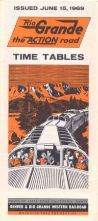 Denver & Rio Grande Western 1969 Timetable