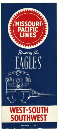 Missouri Pacific Route of the Eagles, Passenger Time Table 1967