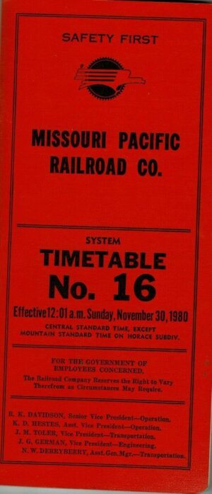 Missouri-Pacific-Railroad-Company-Timetable-No-16-November-301980-FREE-SHIP-163921707501