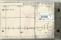 Southern Railway Track Chart Greensboro NC to Selma, NC
