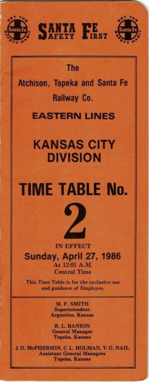 The-Atchison-Topeka-Santa-Fe-Railway-Kansas-City-Division-Timetable-No-2-401832797491
