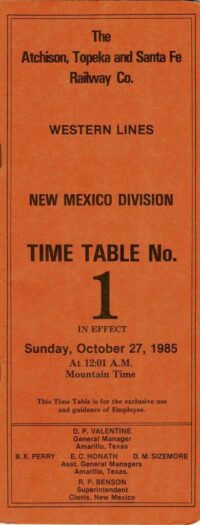 Illinois Central Gulf Midwest Div Timetable 1982