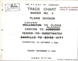 AT-SF-RY-Track-Chart-Plains-Division-Dated-November-3-1980-FREE-SHIP-164251409152