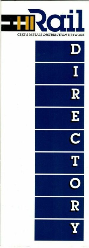 CSX-Metals-Distribution-Network-Directory-Pamphlet-FREE-SHIP-163953057062