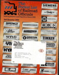 Pocket List of Railroad Officials, Buyers & Suppliers, since 1985