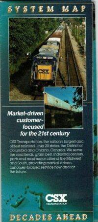 CSX System Map 1990