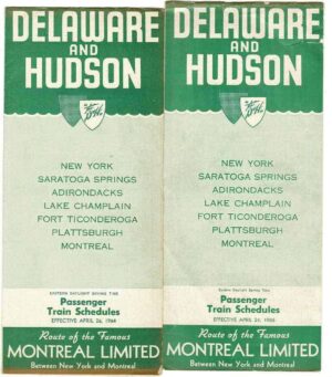 Delaware-and-Hudson-Montreal-Limited-Timetable-1964-1966-LOT-of-3-PIN-FREE-163621204443