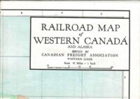 Canadian Freight Ass. Railroad Map of W. Canada & Alaska