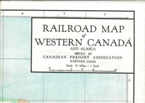 Railroad-Map-of-Western-Canada-and-Alaska-FREE-SHIP-401965757753