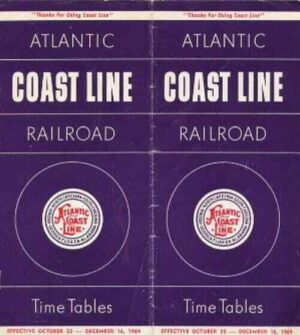 Atlantic-Coast-Line-1964-Passenger-Timetable-FREE-SHIP-162692873264