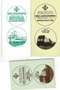 Erie Lackawanna Timetable LOT of 3 1972/1973