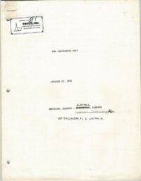 FRA Inspection of Southern Railway (Track Chart) 1981 Alabama