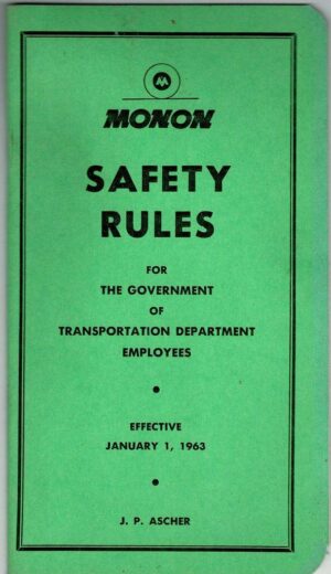 Monon-Safety-Rules-January-11963-FREE-SHIP-401931179654