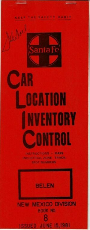 Santa-Fe-CLIC-Belen-New-Mexico-Division-Book-No-8-1981-FREE-SHIP-401819592884