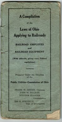 Laws of Ohio Applying to Railroads, 1930