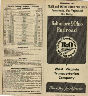 Baltimore-Ohio-West-Virginia-Transportation-Company-1948-Timetable-FREE-SHIP-401780844775