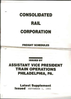 Consolidated-Rail-Corporation-Freight-Schedules-September-1993-FREE-SHIP-401784954475