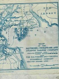 1911 Map of Baltimore & Atlantic Railway Company