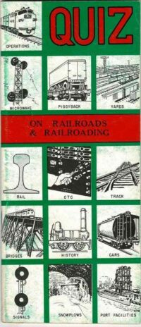 Quiz Book on Railroads & Railroading 1966
