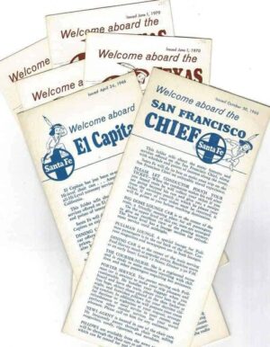 Santa-Fe-Rail-Road-San-Francisco-Chief-Information-Pamphlet-LOT-1966-1970-F-401767739855