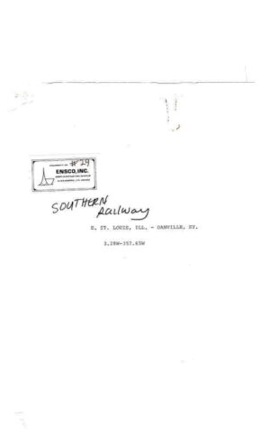 Southern-Railway-E-ST-Louis-ILL-Danville-KY-1980-FREE-SHIP-401625576905