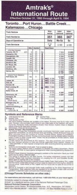 Amtraks-International-Route-October-311993-April-9-1994-FREE-SHIP-163933212776