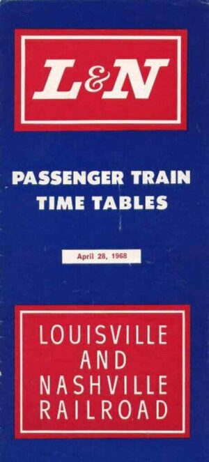 LN-Louisville-Nashville-1968-Passenger-Timetable-FREE-SHIP-162692877246