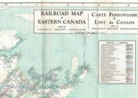 Canadian Freight Ass. Railroad Map of Eastern Canada