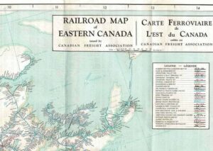 Railroad-Map-of-eastern-Canada-FREE-SHIP-402059479296