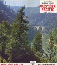 Western Pacific Passenger Time Table 1969