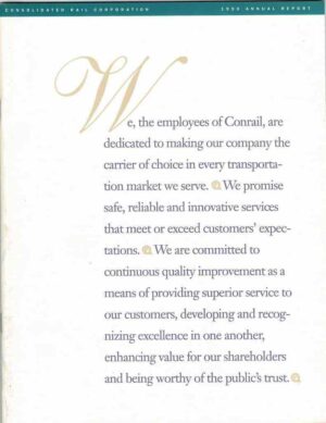 Conrail-Consolidated-Rail-Corporation-1990-Annual-Report-FREE-SHIP-163331427787