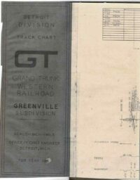 Grand Trunk Western Track Chart Greenville Sub 1981