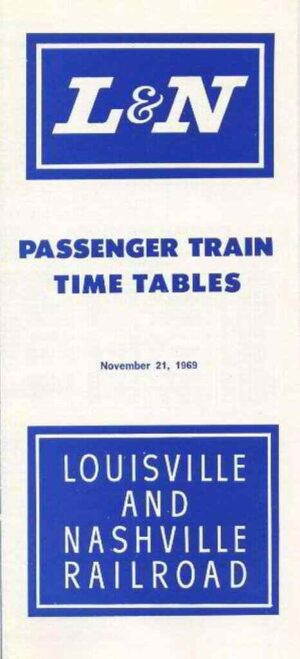 LN-Louisville-Nashville-1969-Passenger-Timetable-FREE-SHIP-401414650657