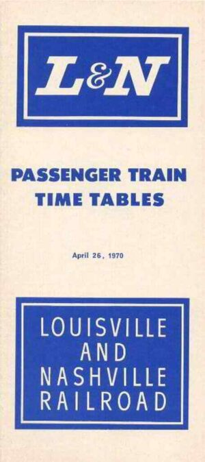LN-Louisville-Nashville-1970-Passenger-Timetable-FREE-SHIP-162692877447