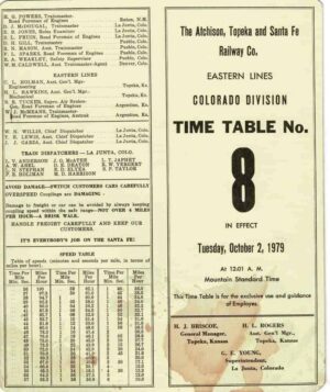 Atchison-Topeka-Santa-Fe-Eastern-Lines-Colorado-Division-timetable-FREE-SHIP-401771418008