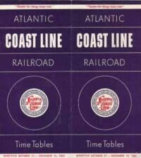Atlantic Coast Line 1965 Passenger Time Table
