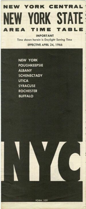 New-York-Central-New-York-State-Area-Timetable-April-1966-FREE-SHIP-401630813638
