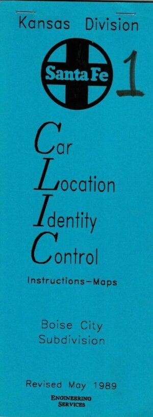 Santa-Fe-CLIC-Kansas-Division-No-1-Boise-City-Subdivision-1989-FREE-SHIP-401819613028