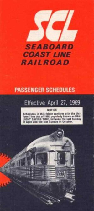 Seaboard-Coast-Line-1969-Passenger-Timetable-FREE-SHIP-162692877858