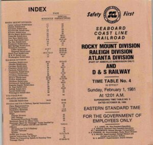 Seaboard-Coast-Line-RR-Rocky-Mount-Raleigh-Atlanta-Division-Timetable-No-4-FR-402269808568