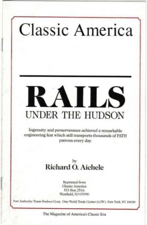 Classic-America-Rails-Under-the-Hudson-by-Richard-O-Aichele-FREE-SHIP-163728371799